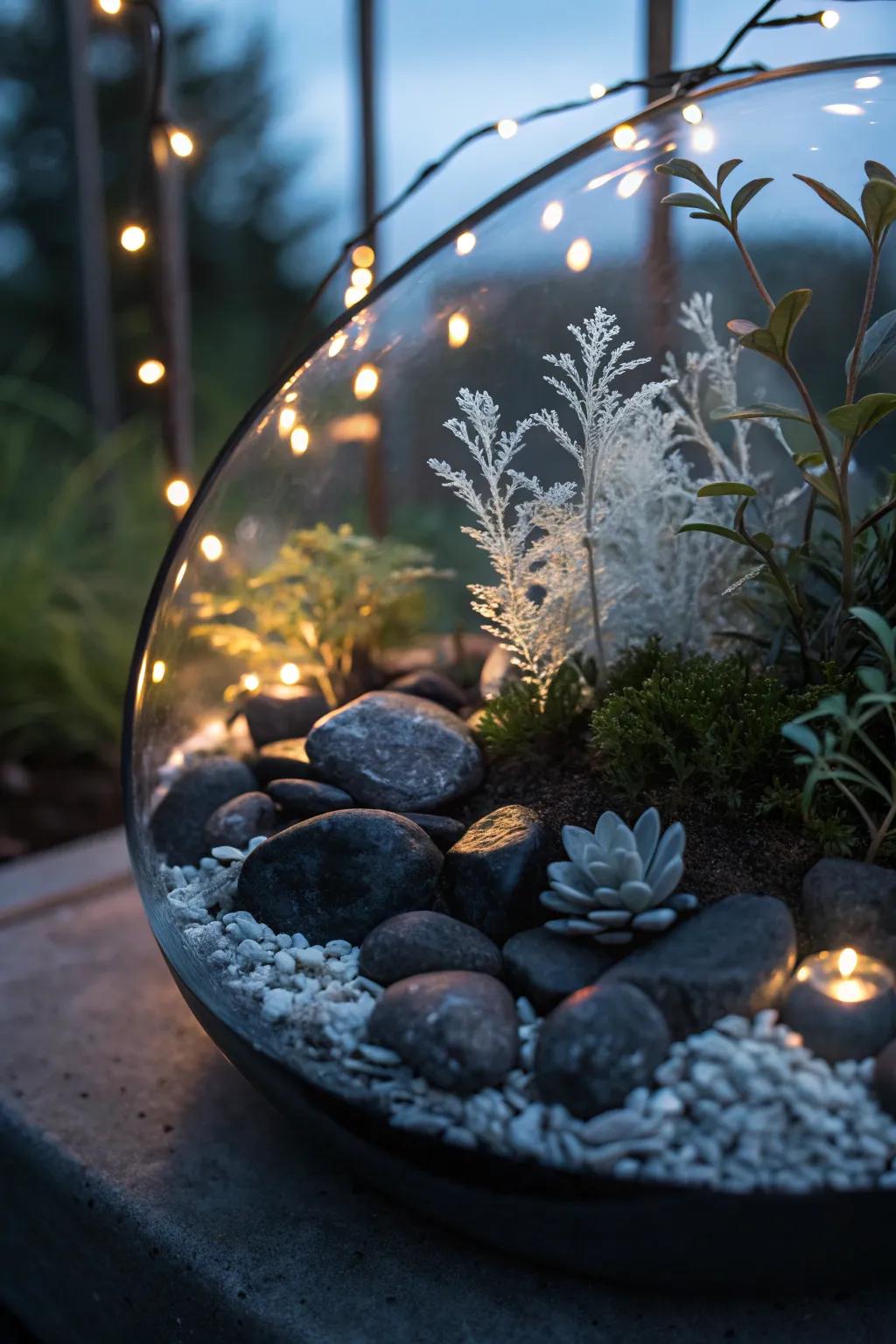 A twilight fairy scene that exudes mystery and allure.