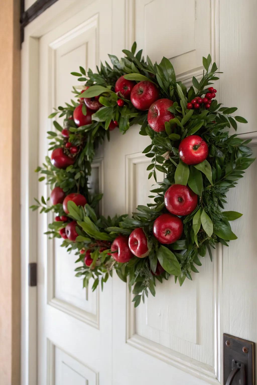 Celebrate apple season with an apple orchard wreath.