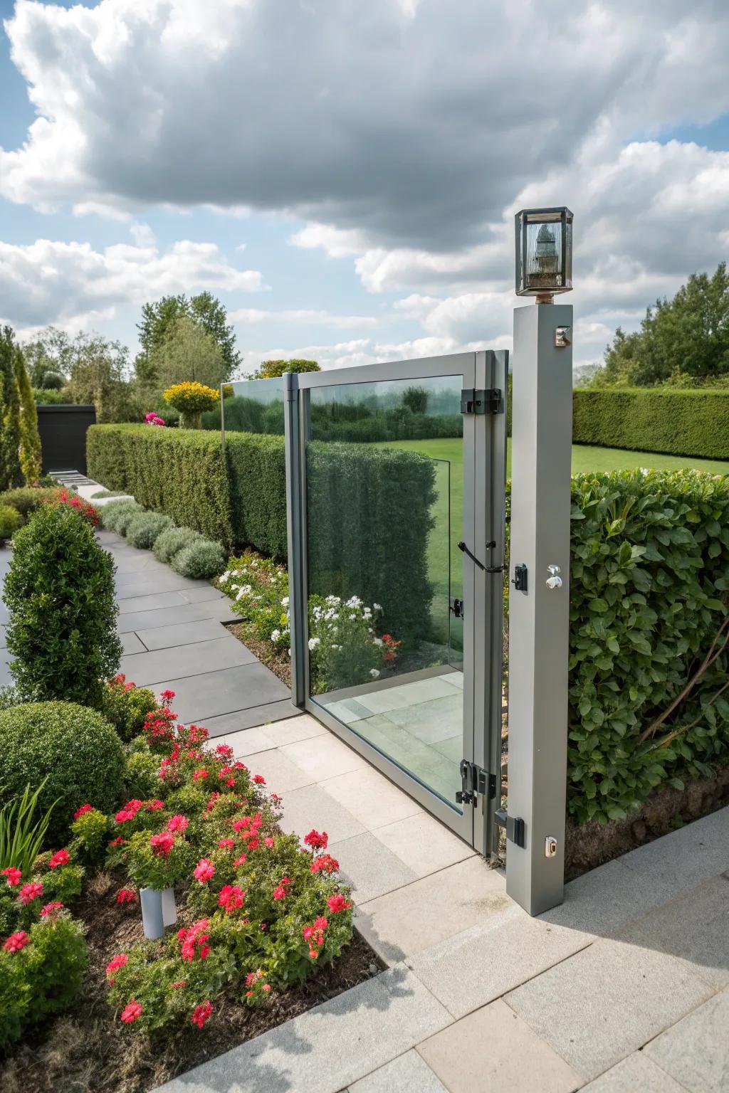Floating latch designs offer a unique and modern illusion.