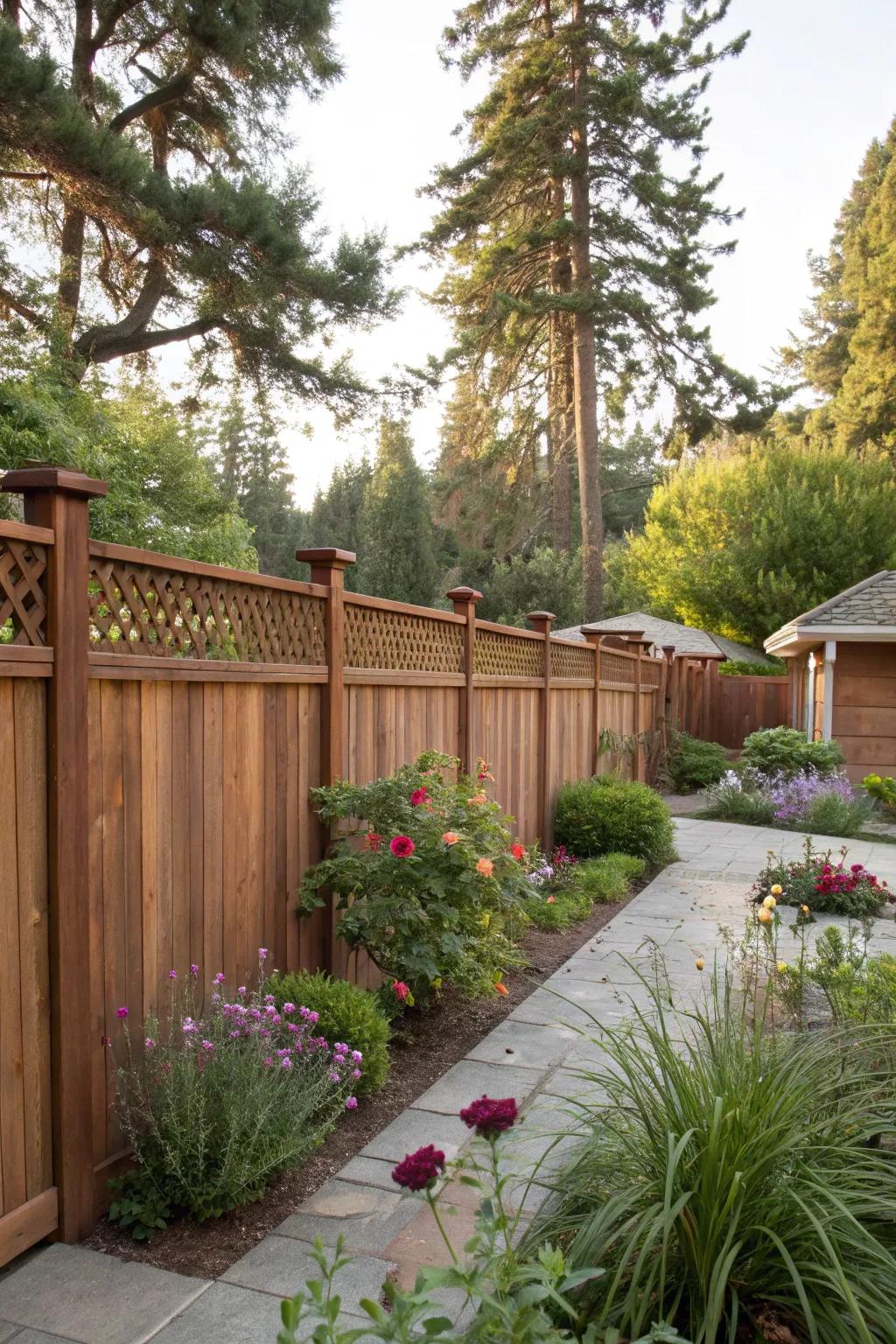 Redwood toppers add luxury
