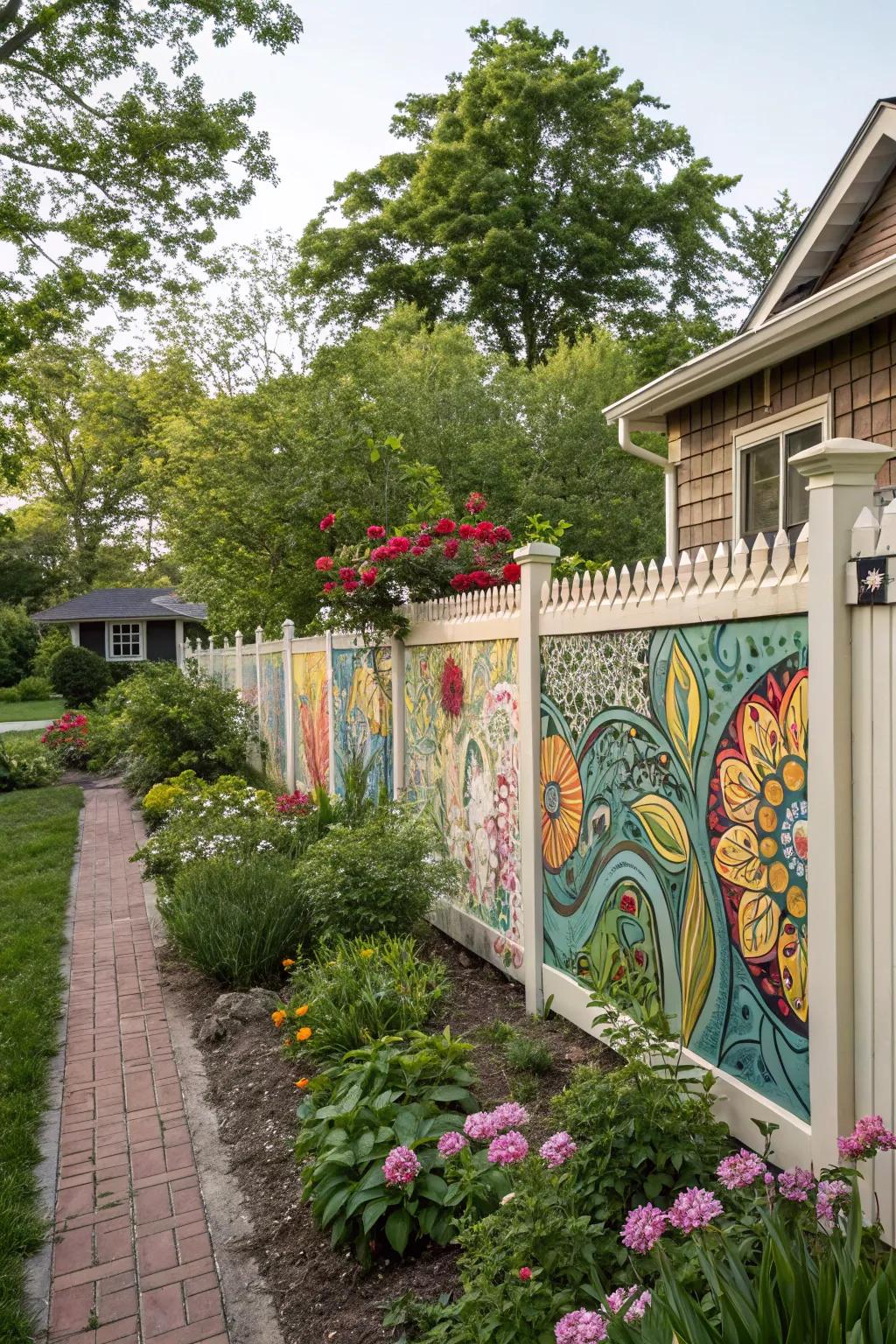 Express your personality with a custom artistic fence.