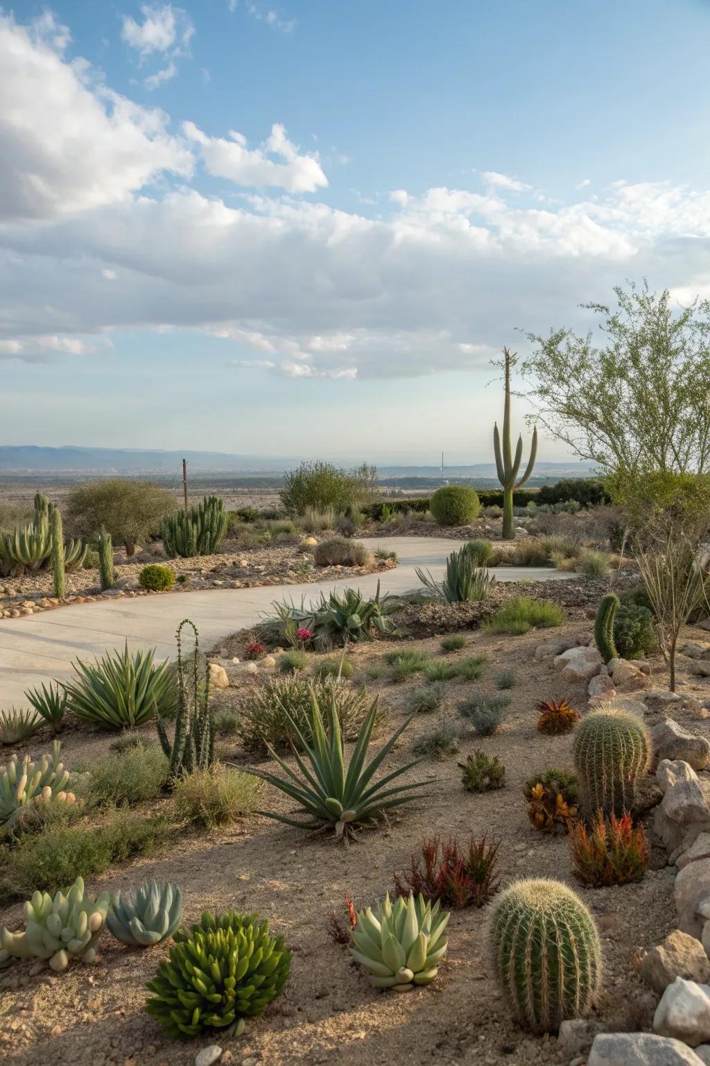 Xeriscaping offers beauty and sustainability with minimal maintenance.