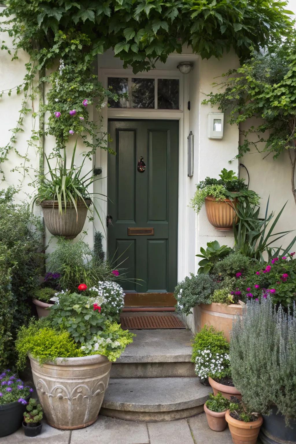 Mixing heights and shapes adds visual interest.