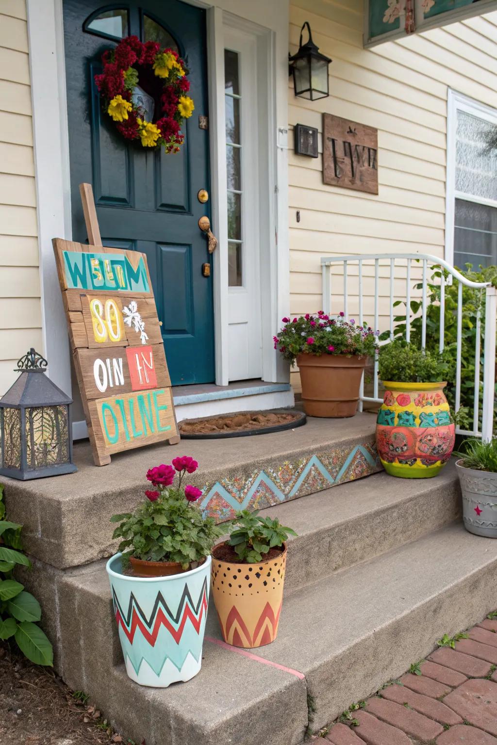 DIY projects add a personal and creative touch to your stoop.