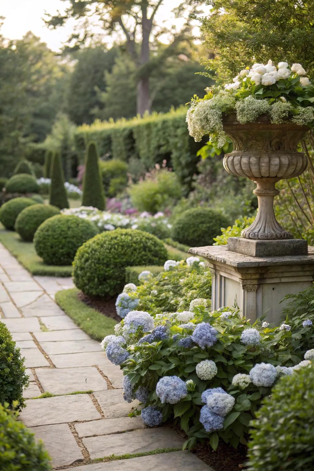 Framing features for garden charm.