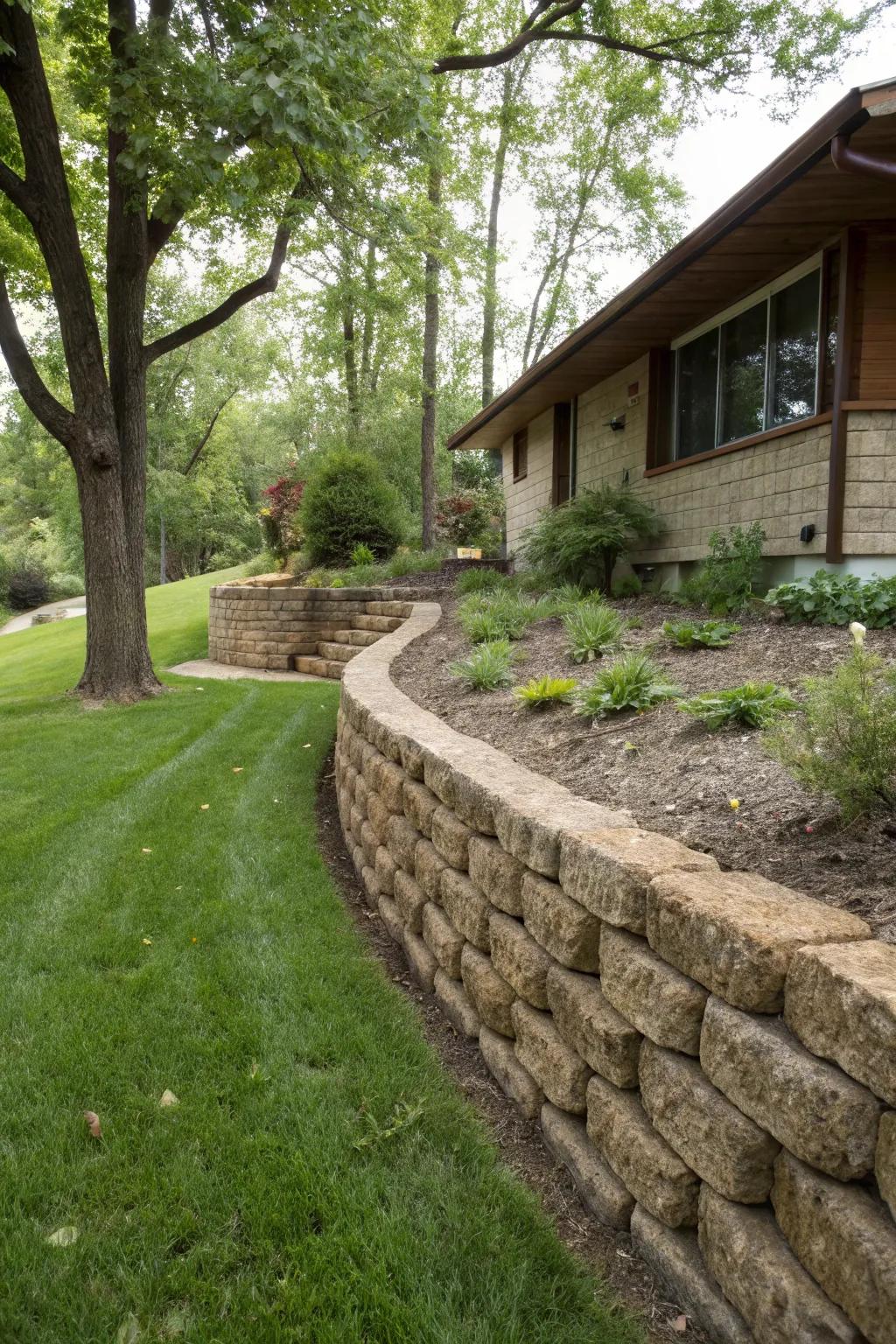 Bring texture to life with a unique stone wall.