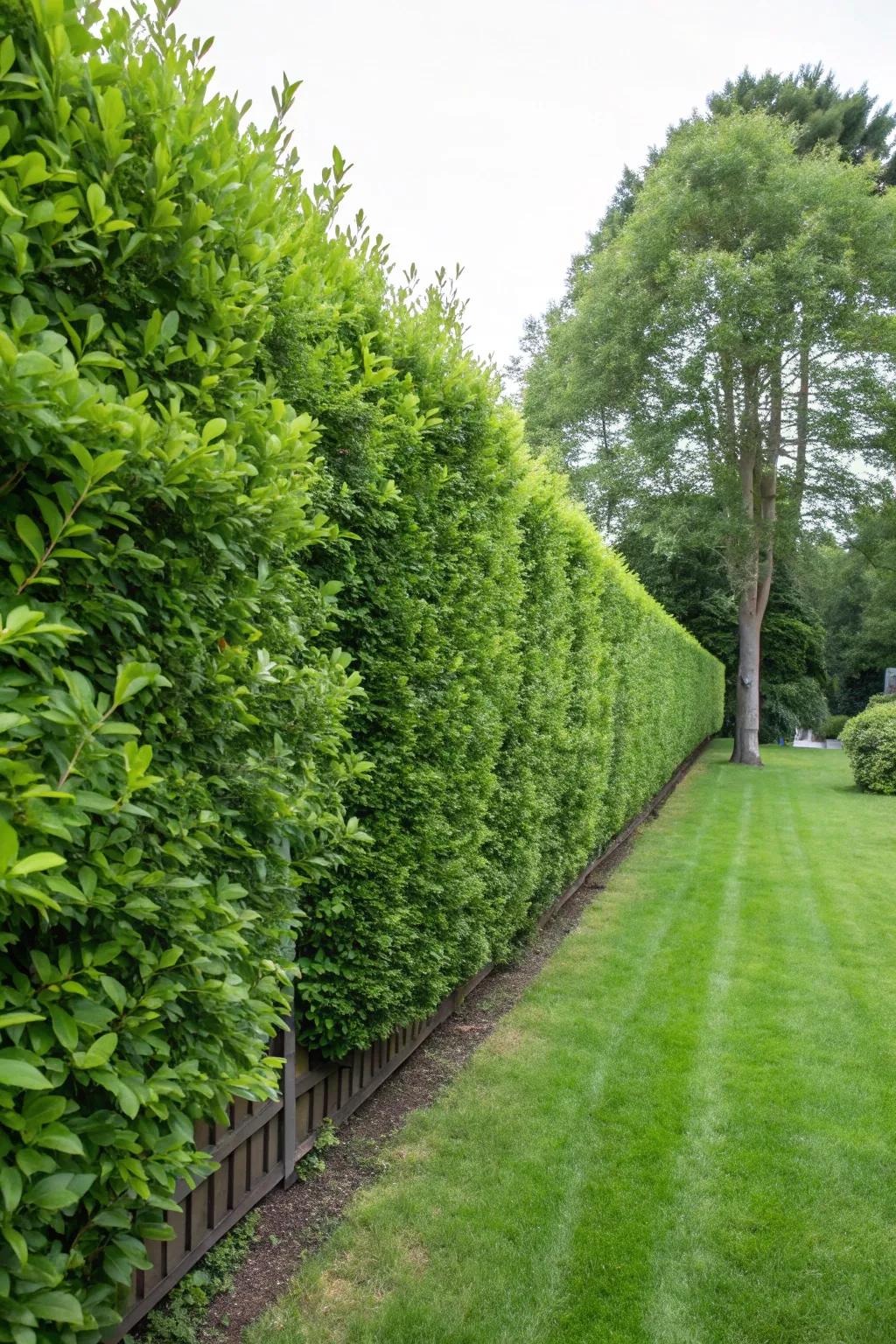 Green and serene: Eco-friendly hedge fences.
