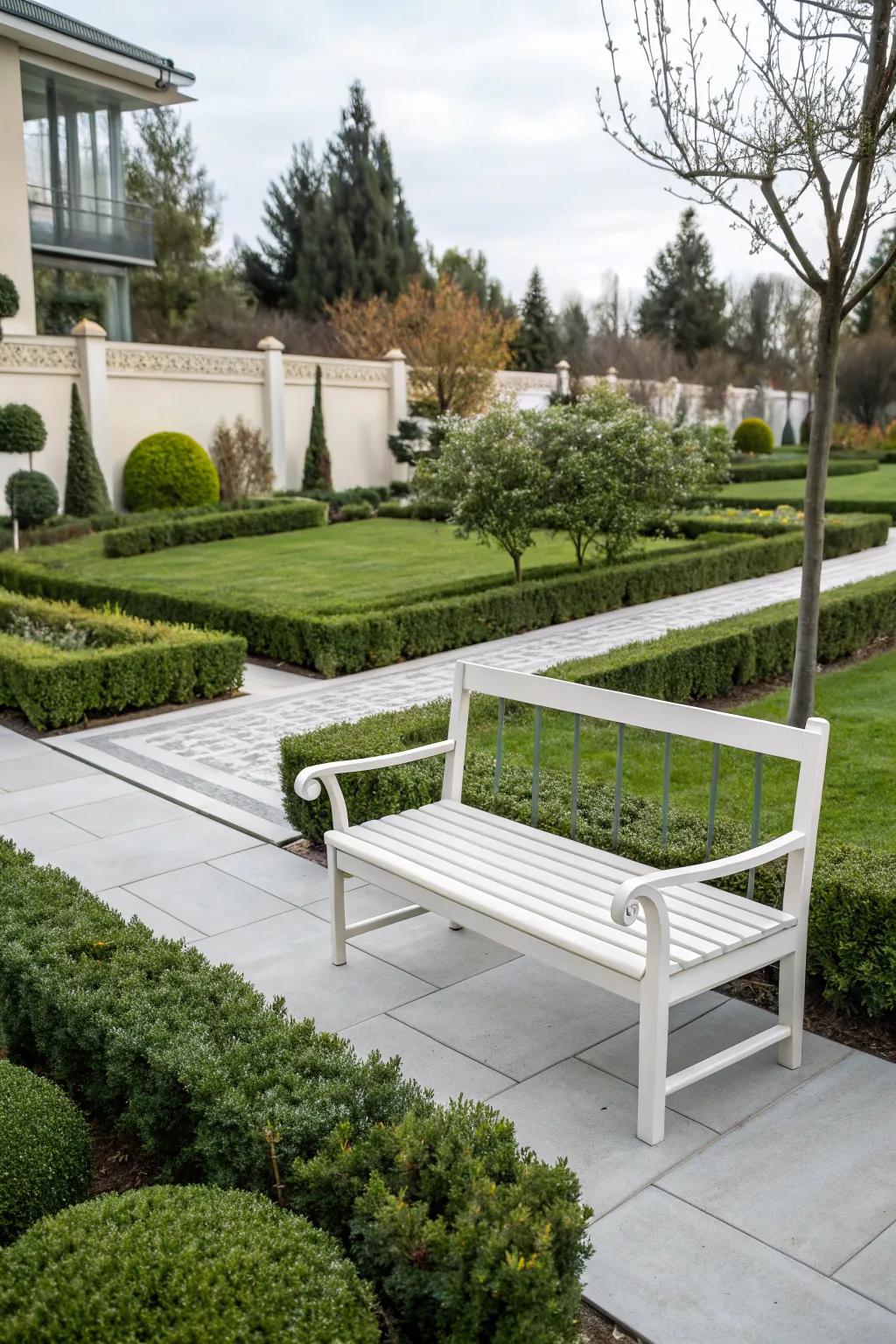 Simplicity and elegance in a minimalist bench.