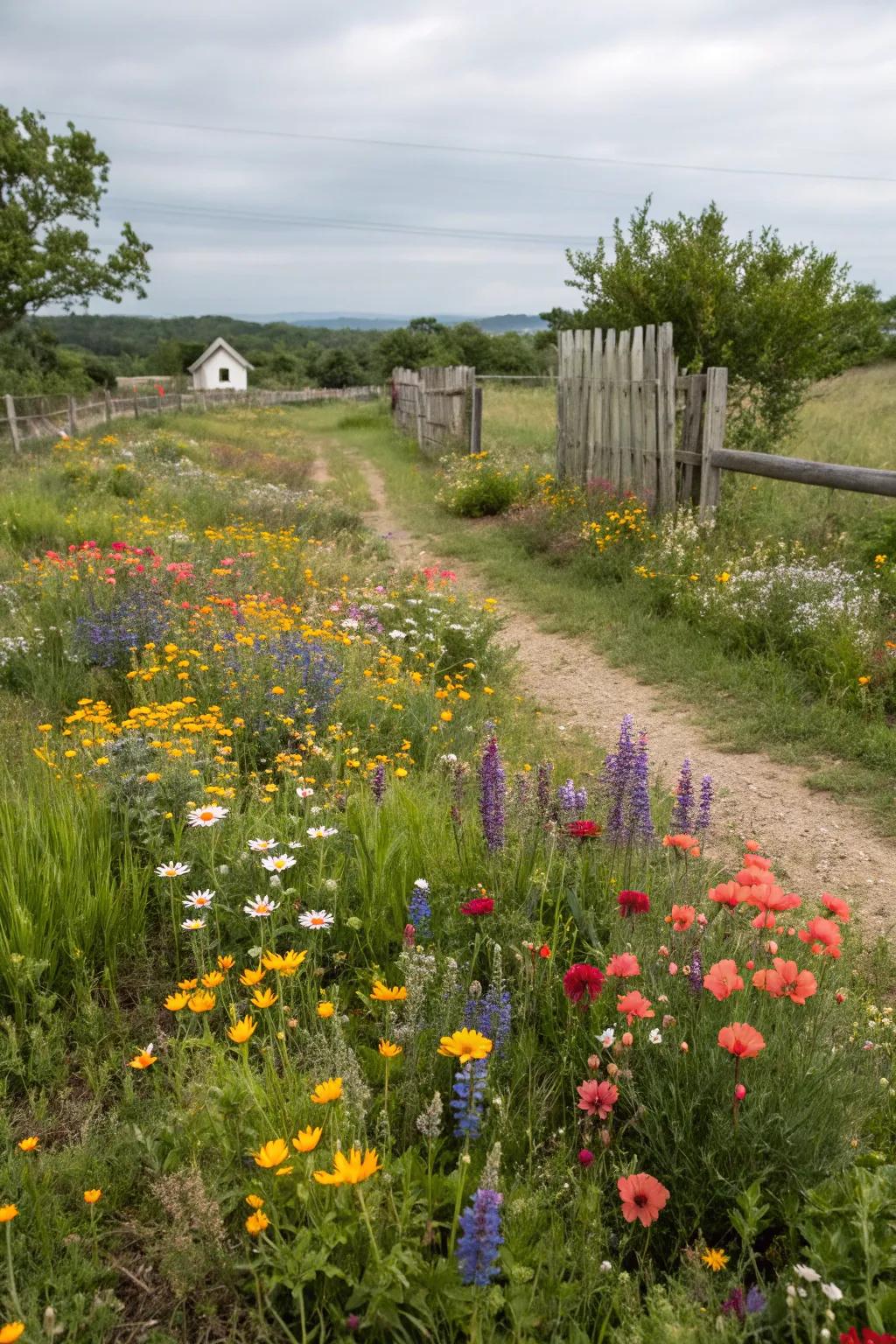 Wildflower gardens bring a natural, colorful charm to your yard.