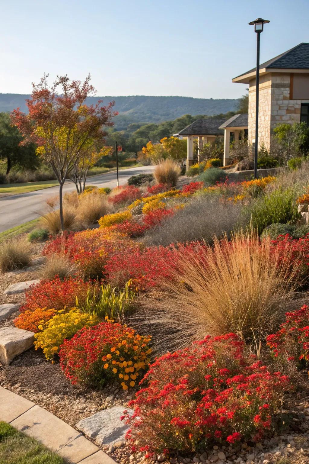 Seasonal color changes keep the landscape vibrant