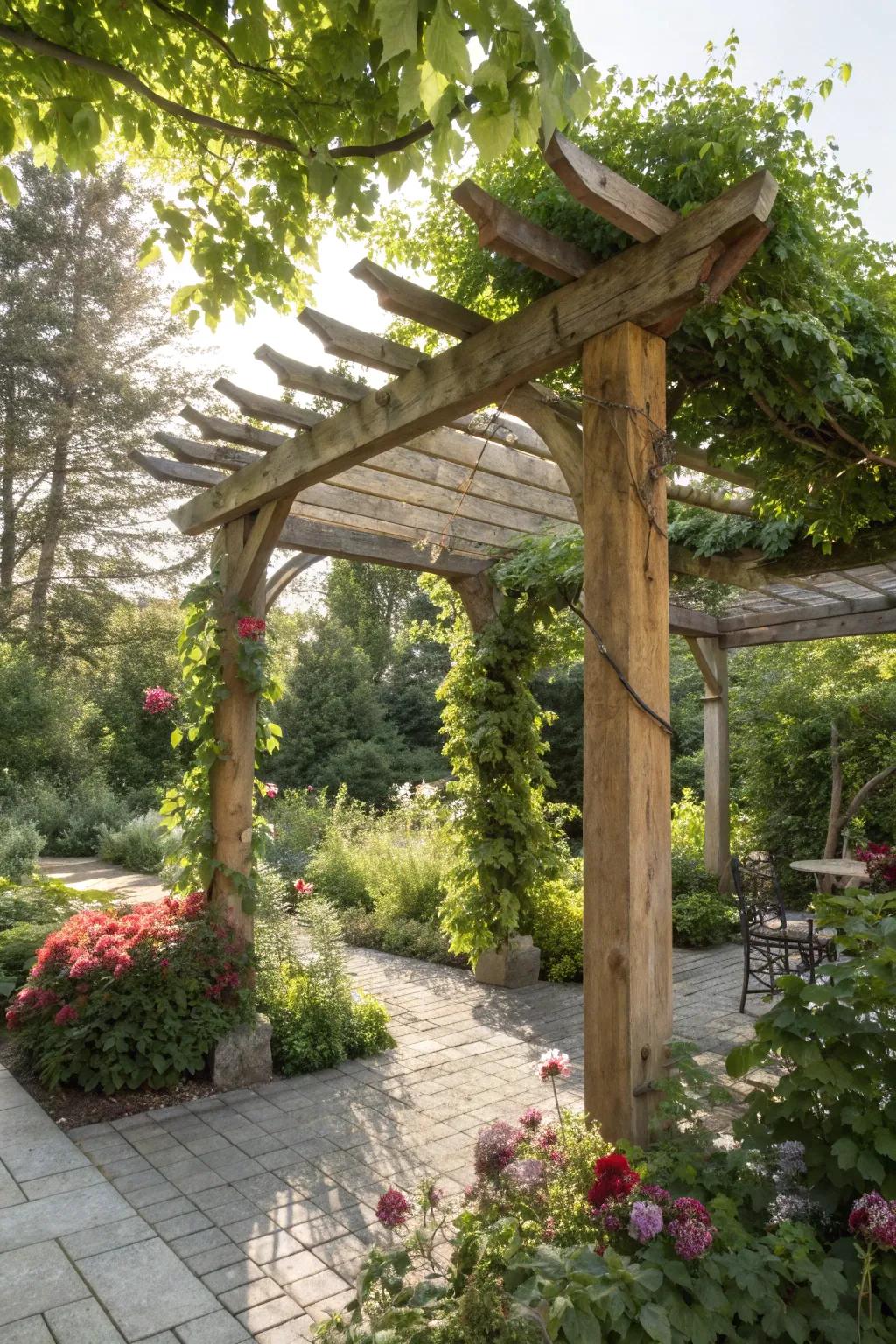 Combine the best of both worlds with a pergola-style gazebo.