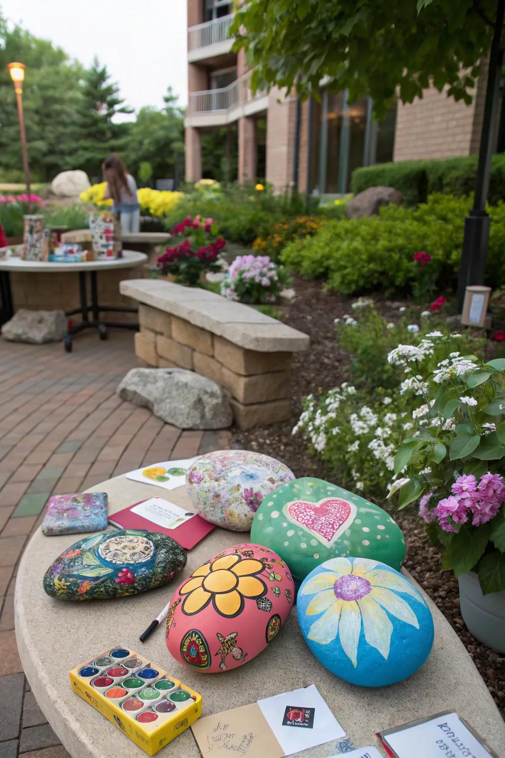 Personalize your glamping space with artistic touches.