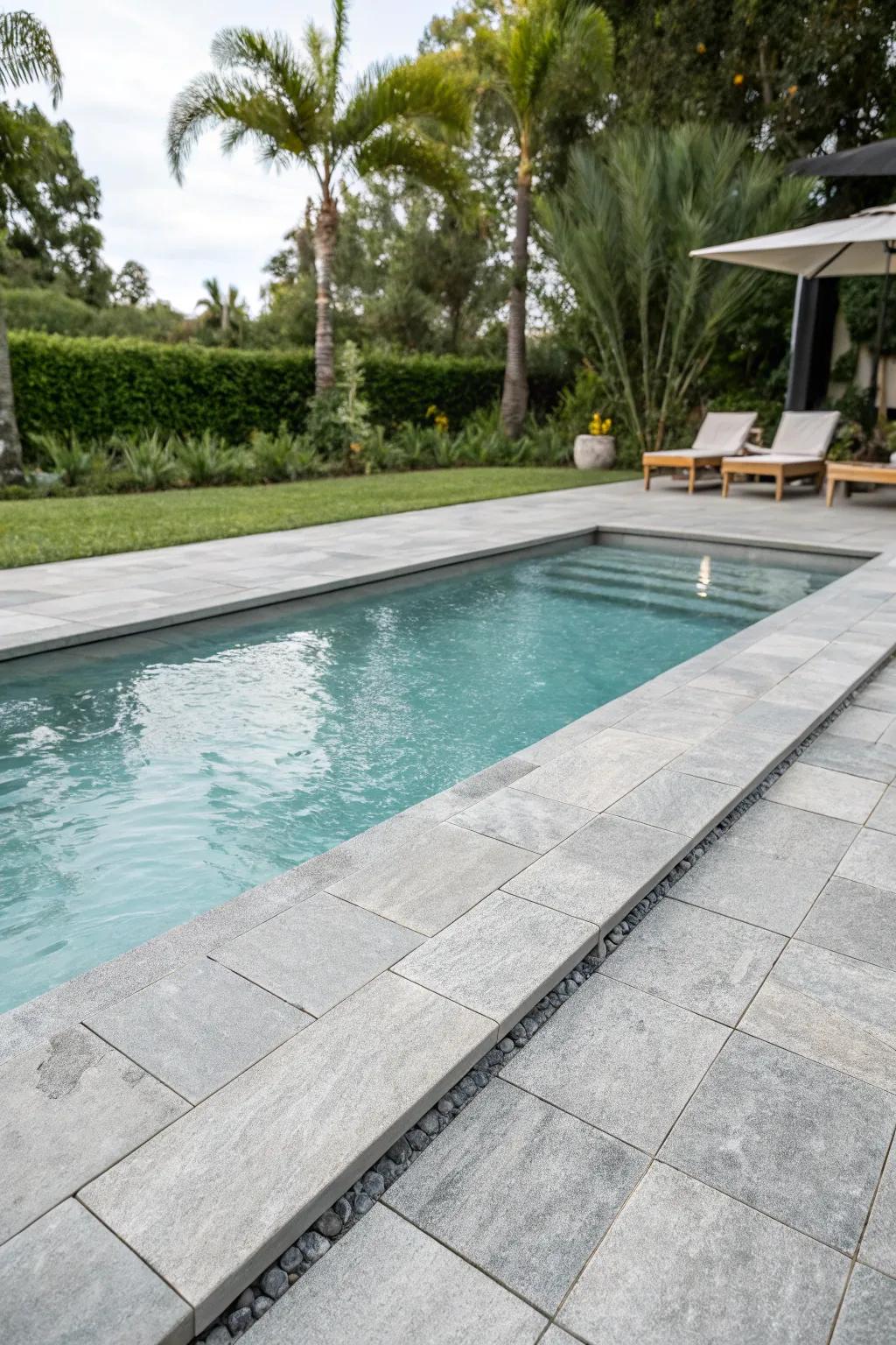 Eco-friendly elegance with recycled grey tiles