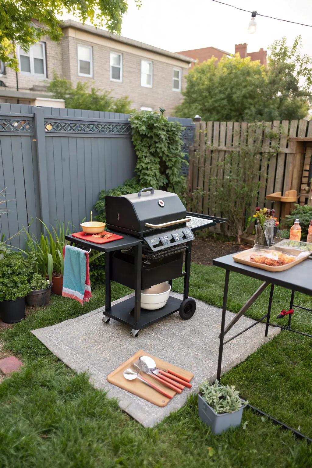 Portable grill pads offer flexibility and adaptability.