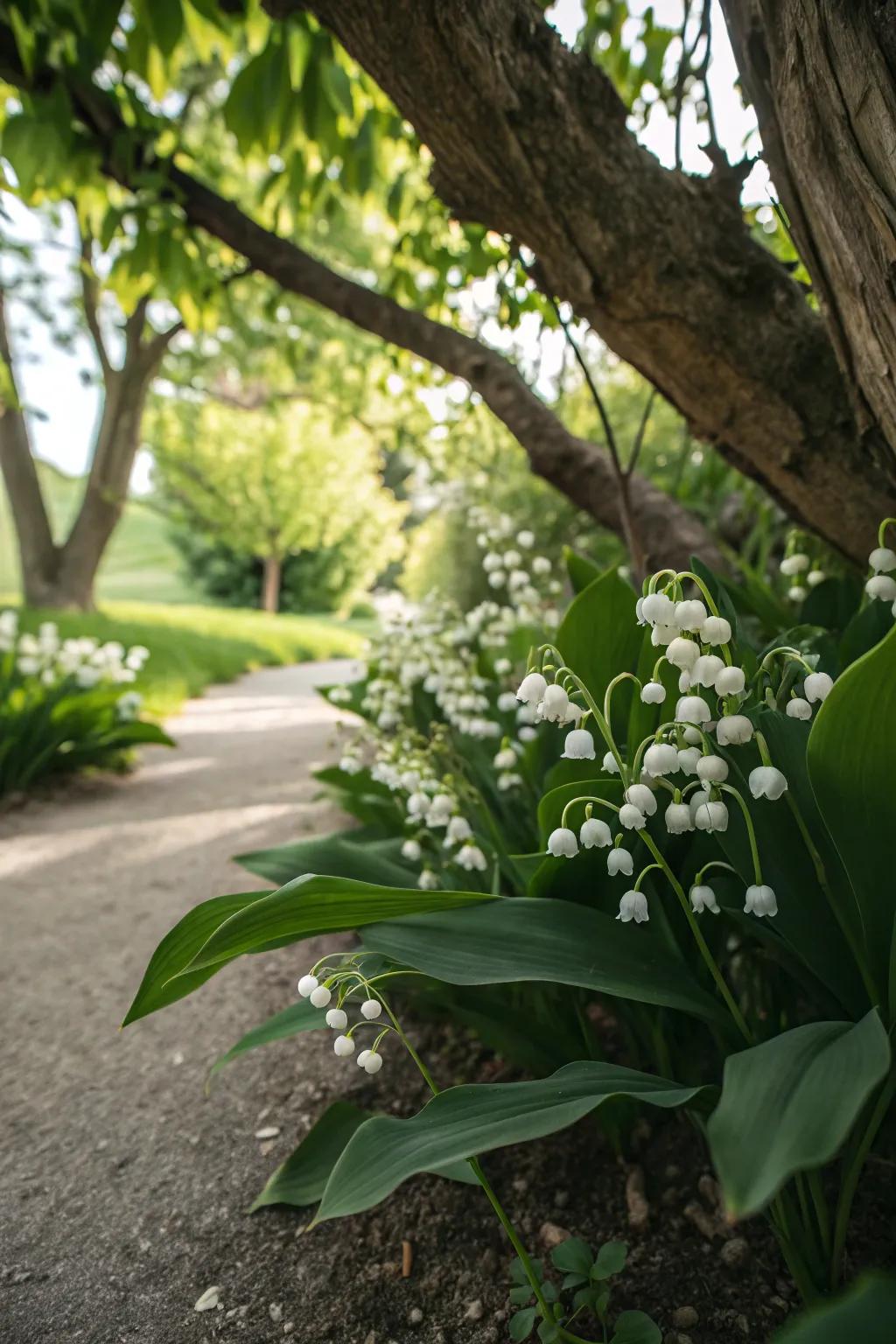 Charming lily of the valley offering sweet fragrance and delicate beauty.