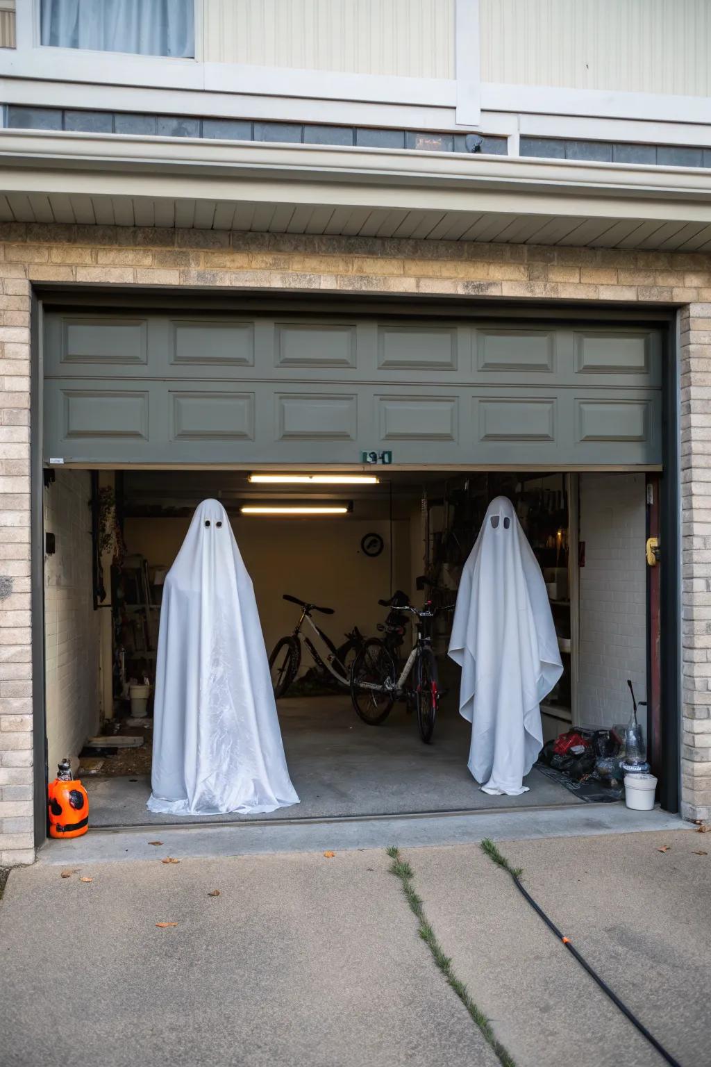 Ghostly apparitions for a chilling effect.