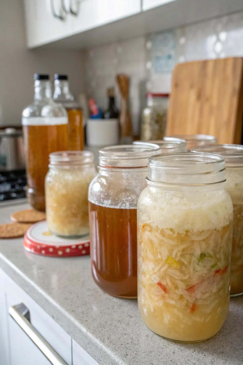 Fermented foods bringing flavor and health to the table.