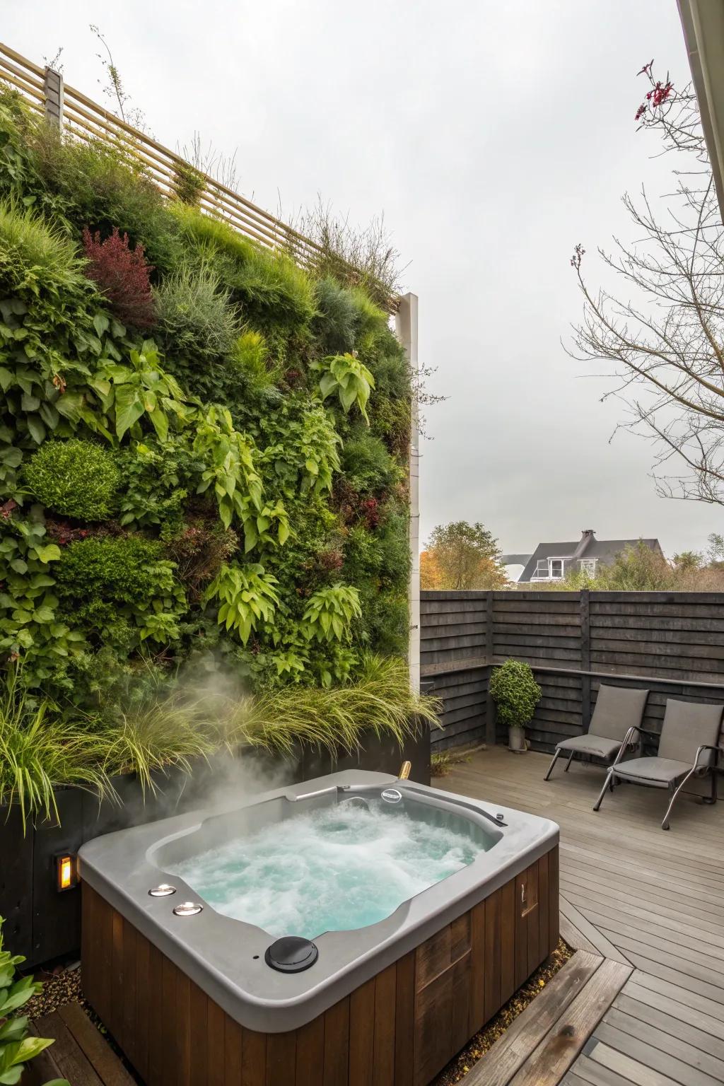 Vertical gardens maximize greenery and beauty in tight spaces.