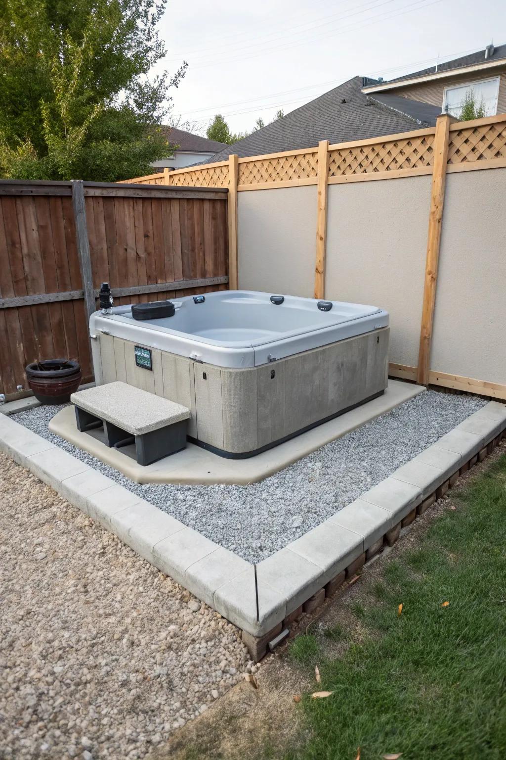 Budget-friendly materials like gravel offer durability and style.