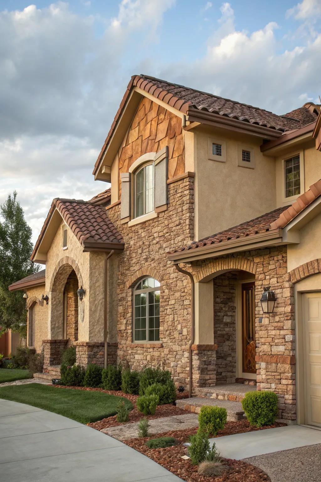 Textured facades create depth and interest in your home's design.