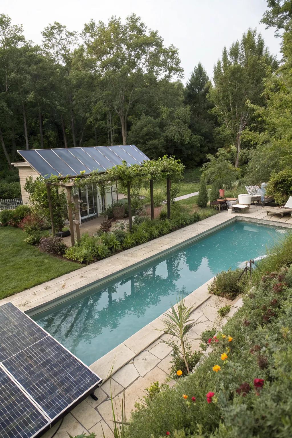 Go green with eco-friendly pool options for a sustainable swim.