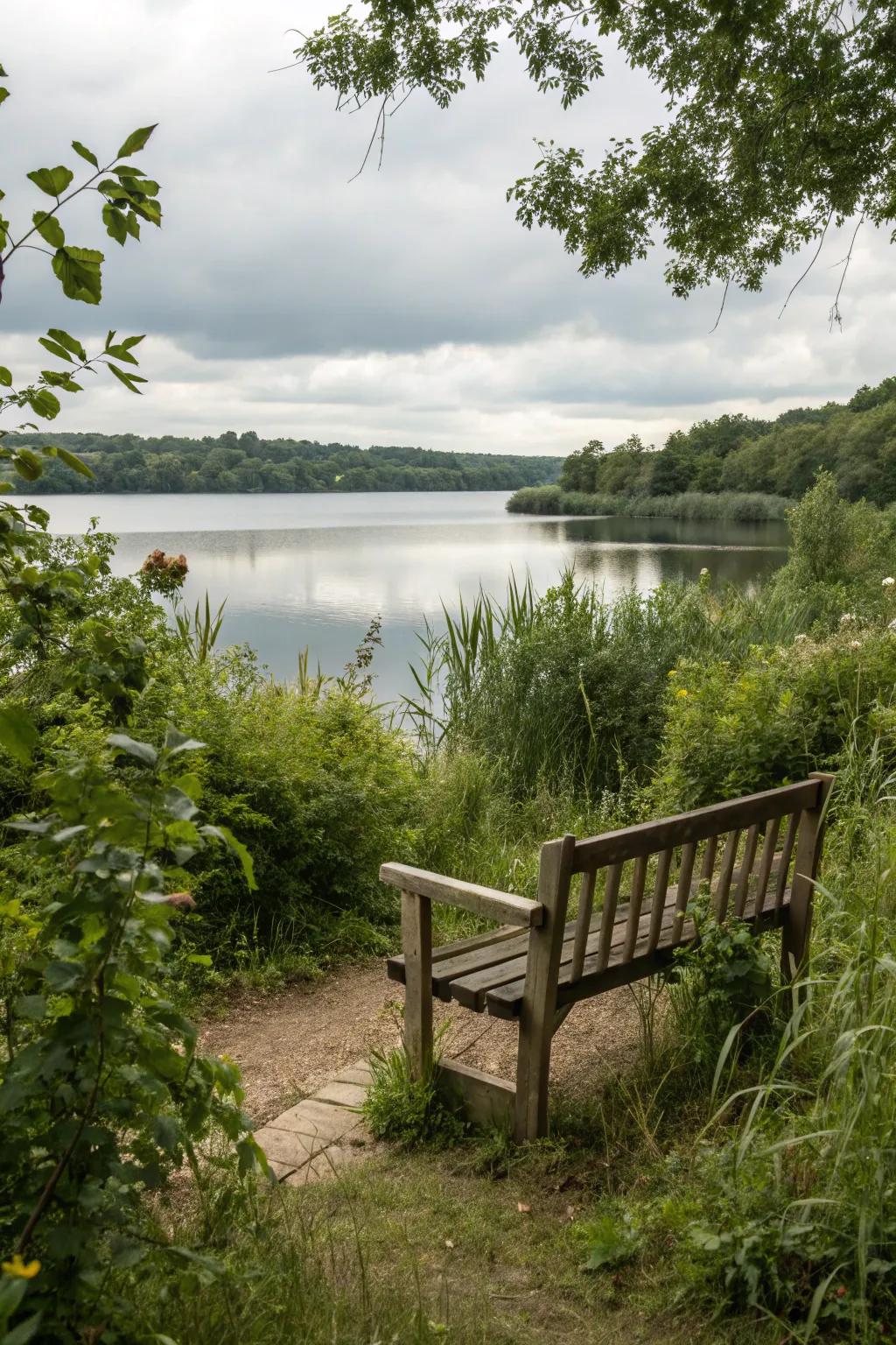 Private nooks offer a serene escape along the shoreline.