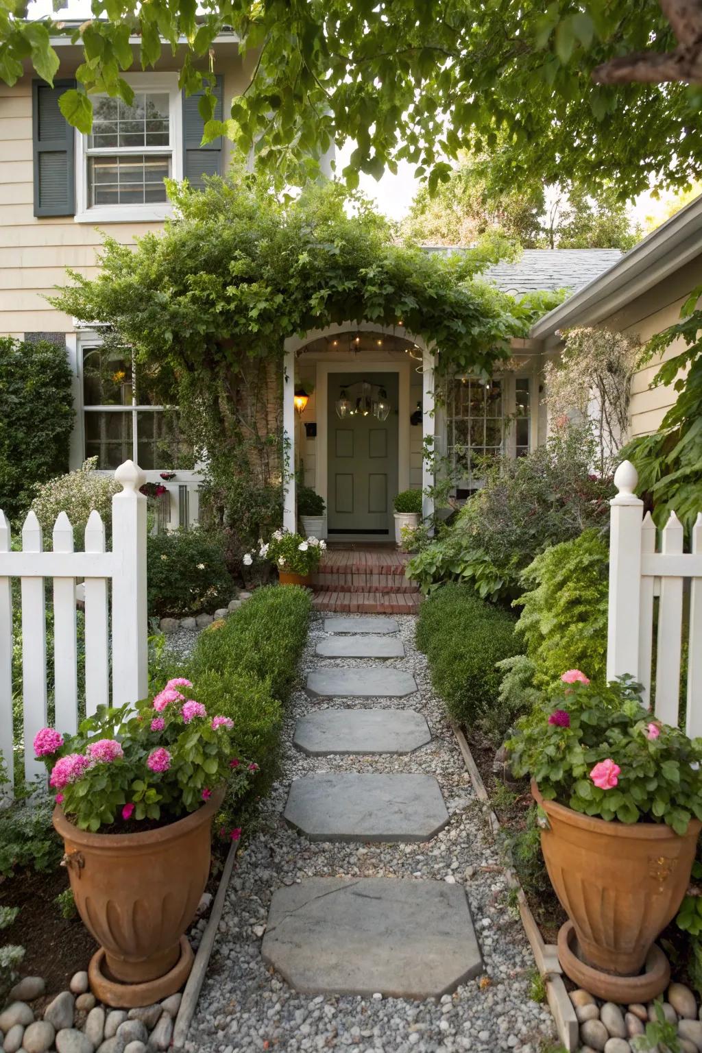 Make a great first impression with a landscaped entryway.