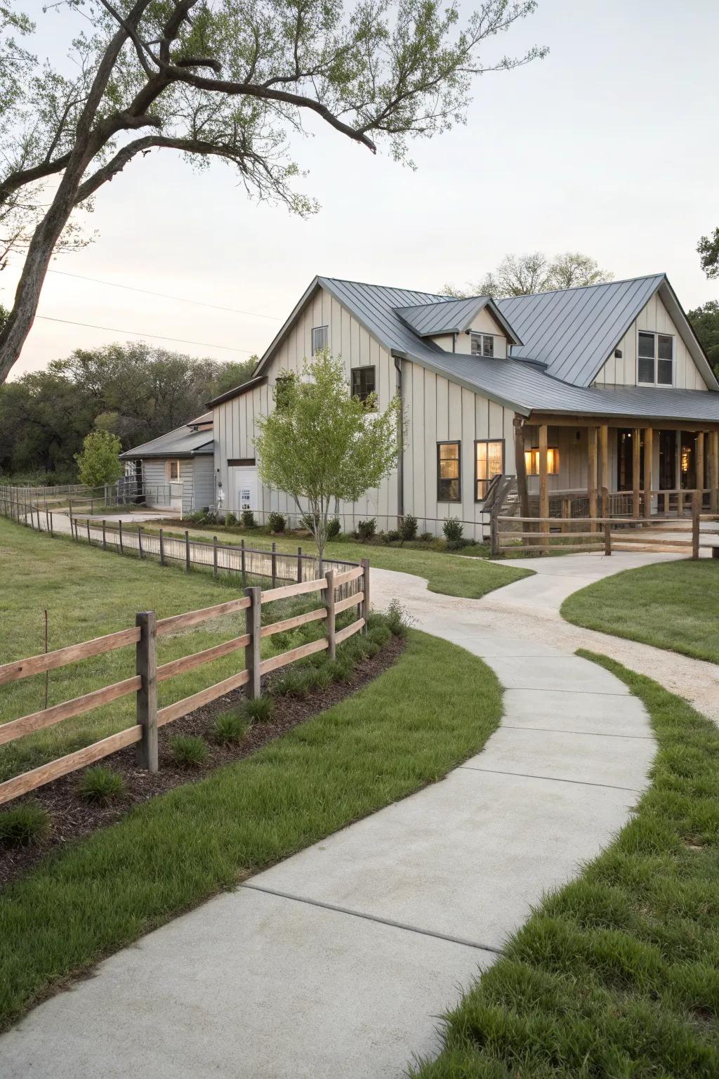 Modern farmhouse style balances contemporary and classic