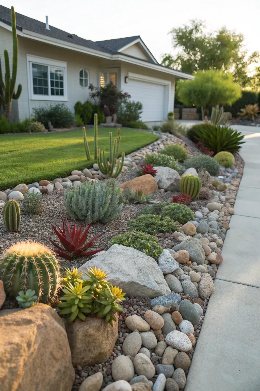 Rock gardens offer a creative and low-maintenance landscape solution.