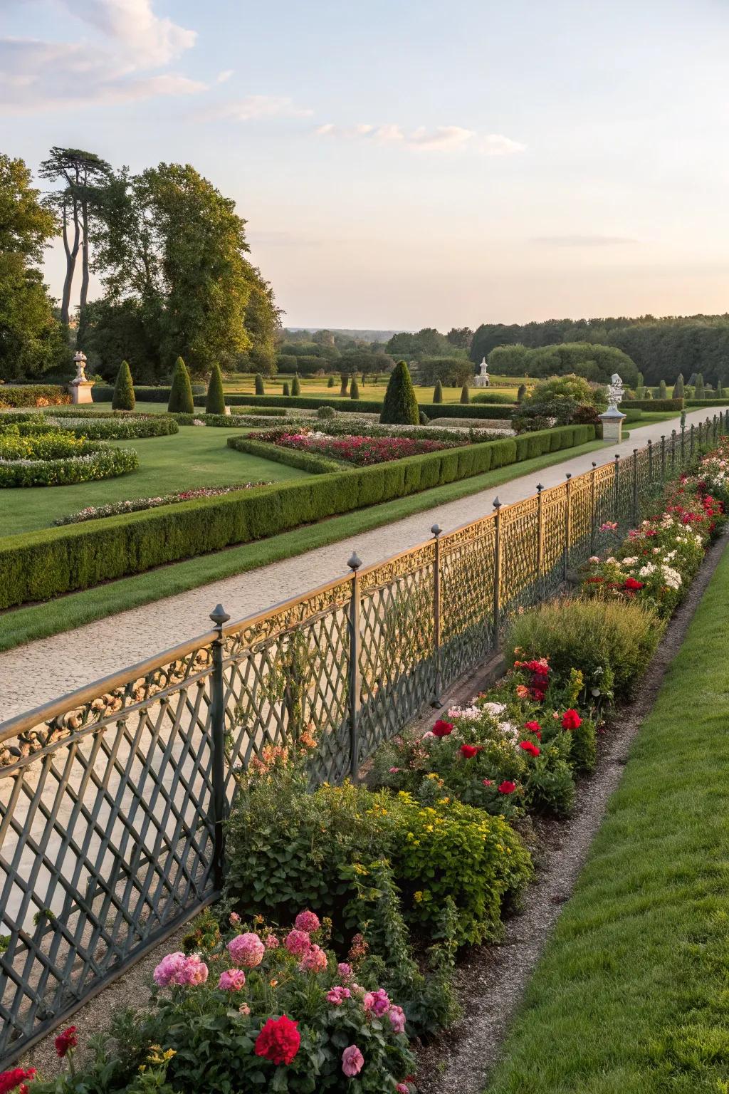 Decorative fences add elegance and function