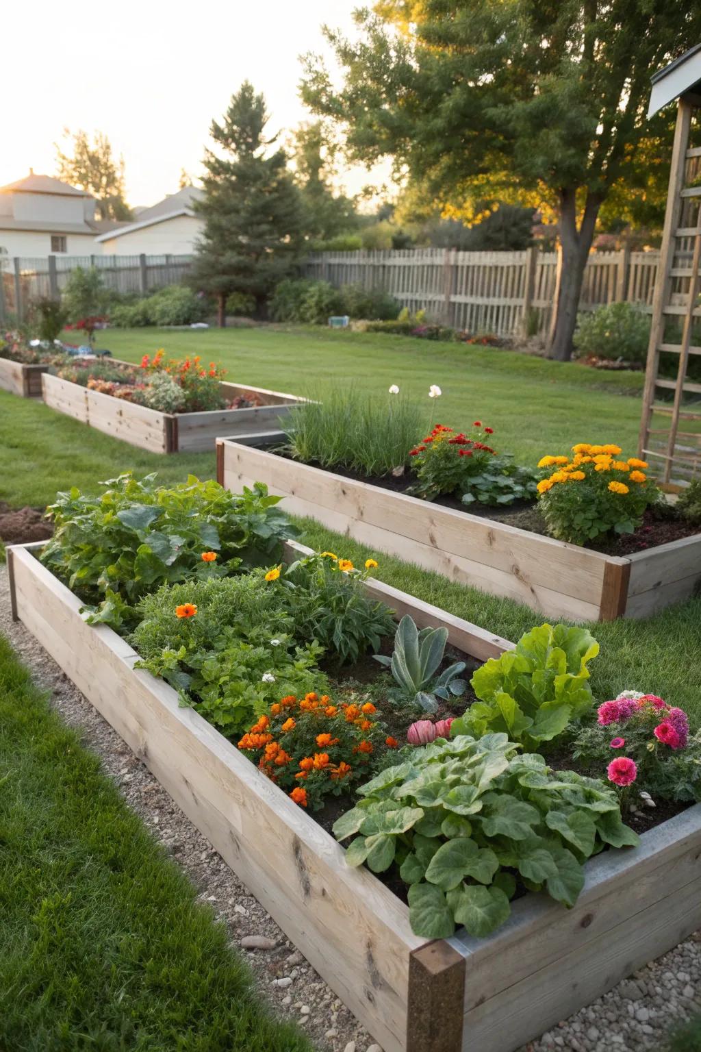 Seamlessly blend beauty and bounty with edible landscape integration.