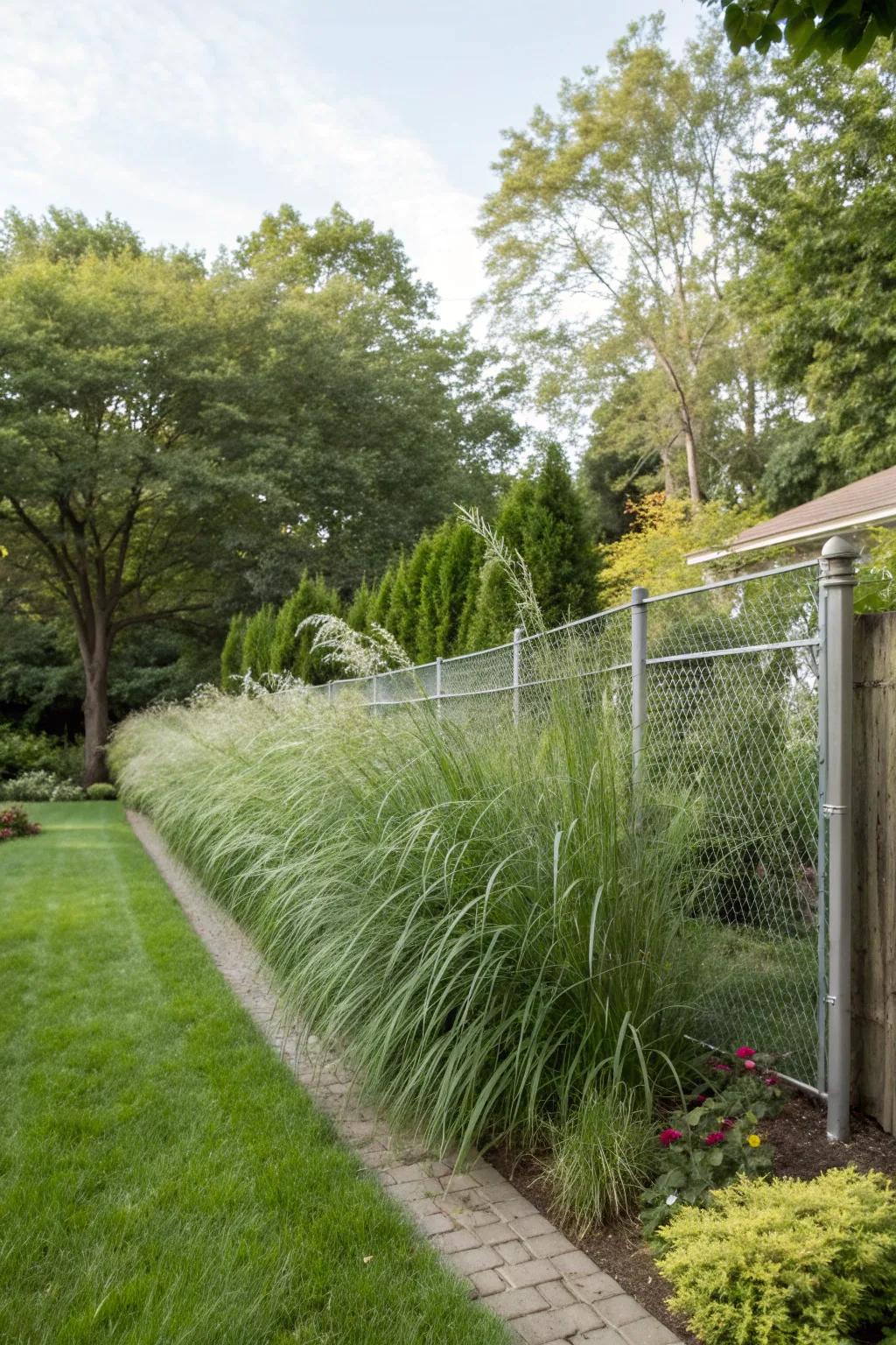 Living plant fences provide a natural, green alternative with minimal care.