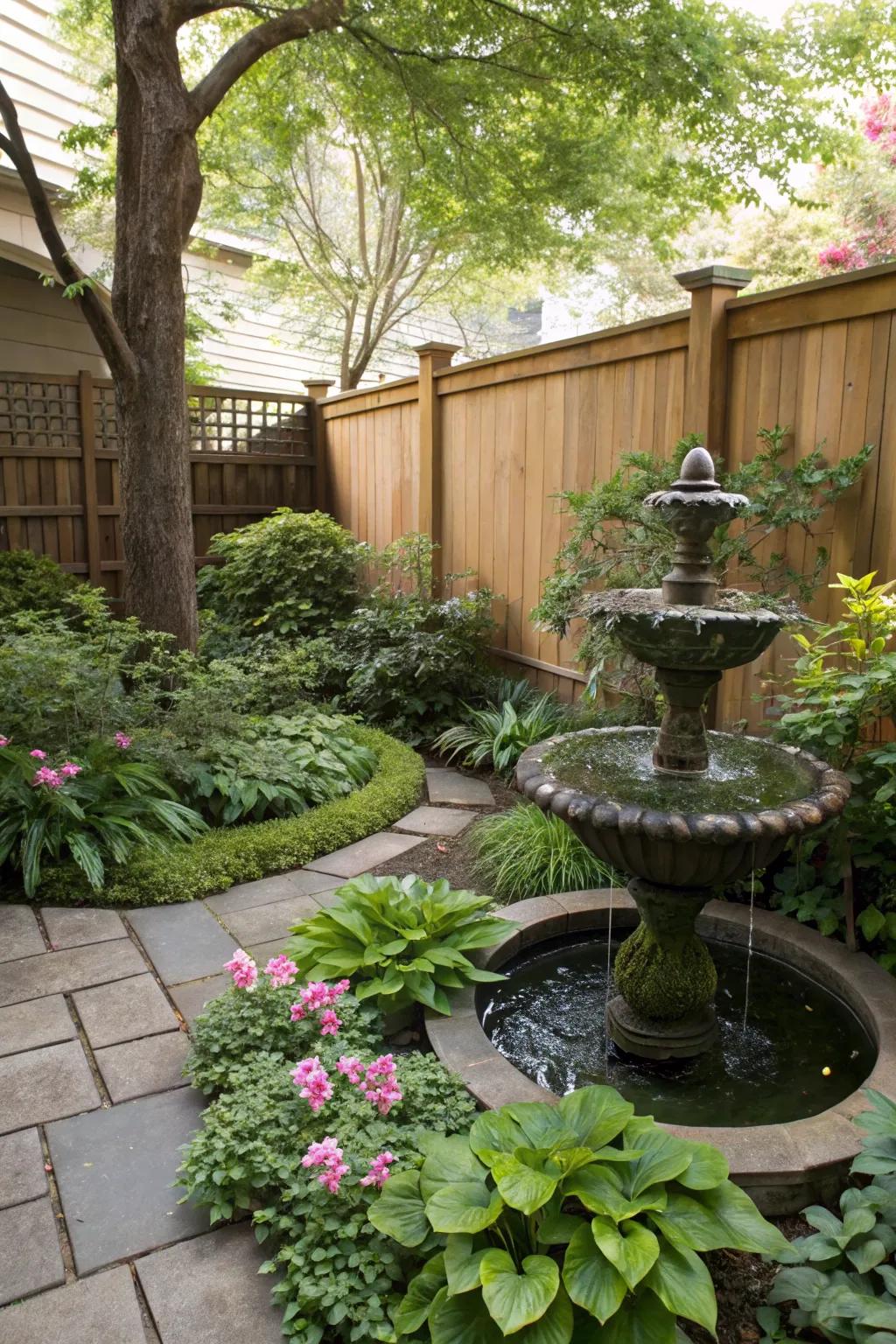 Water features bring a sense of calm and relaxation to any yard.
