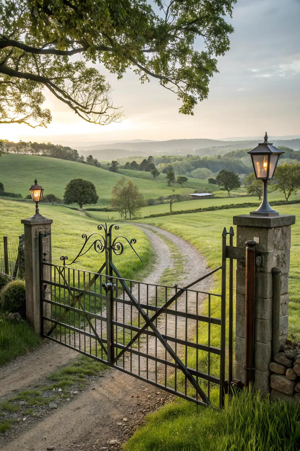 Farmhouse flair brings warmth and nostalgia to gates.