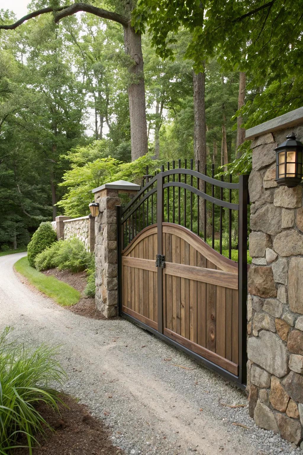Faux wood finishes offer warmth without upkeep.