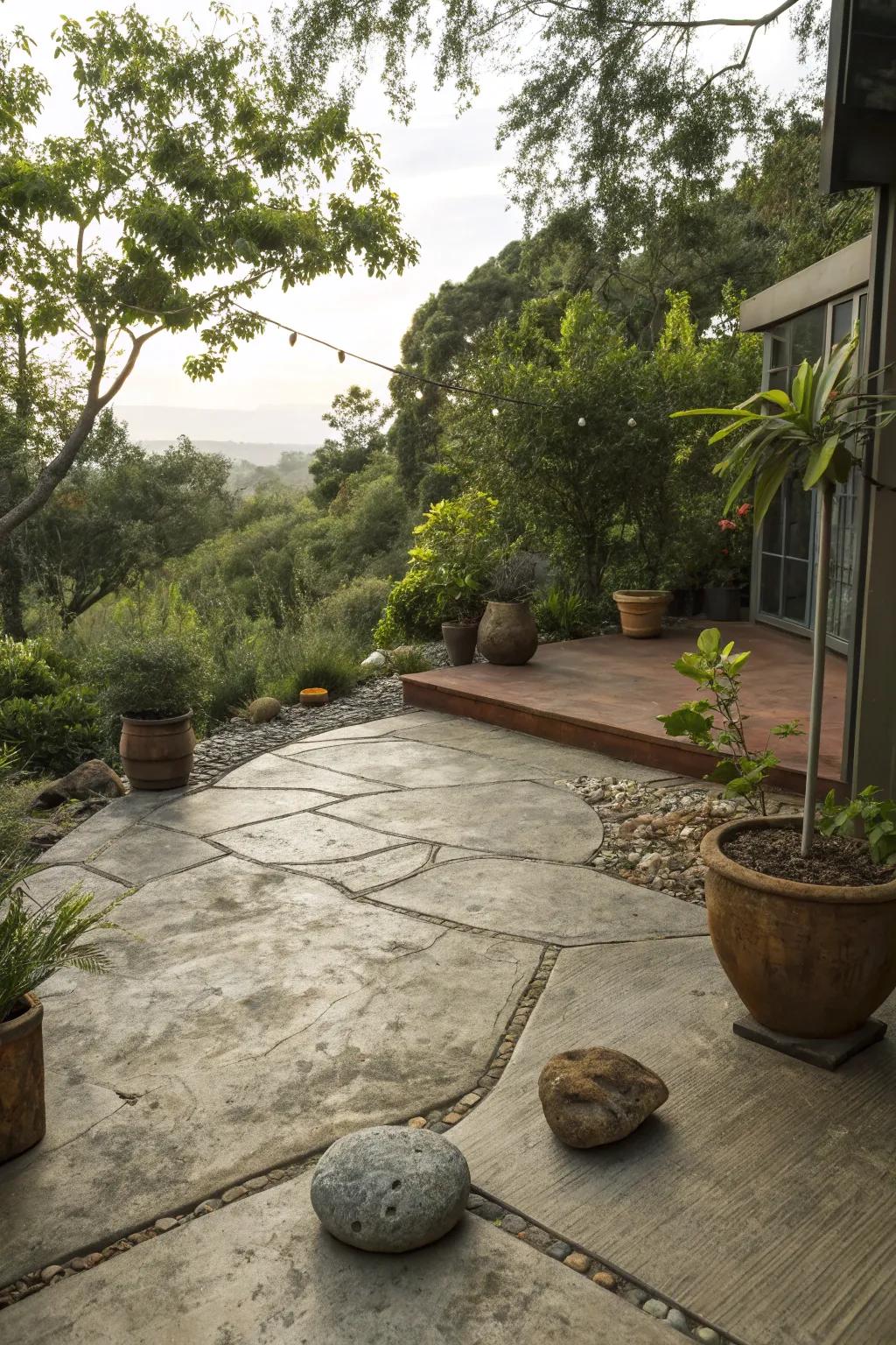 Natural palettes create a seamless blend with the landscape.