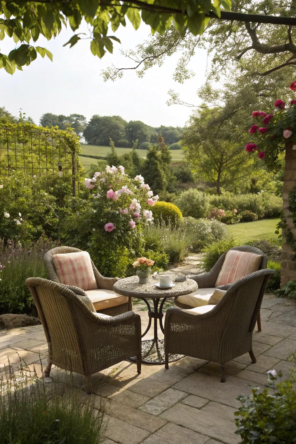Inviting garden corners for relaxation