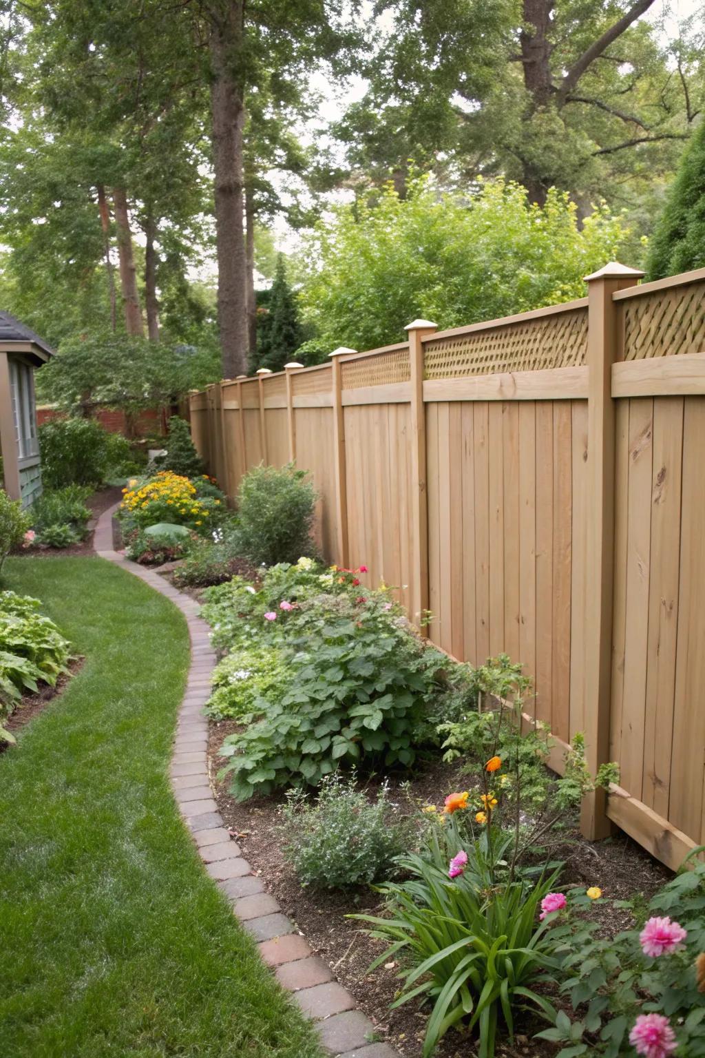 Vinyl fences provide style and simplicity with minimal maintenance.