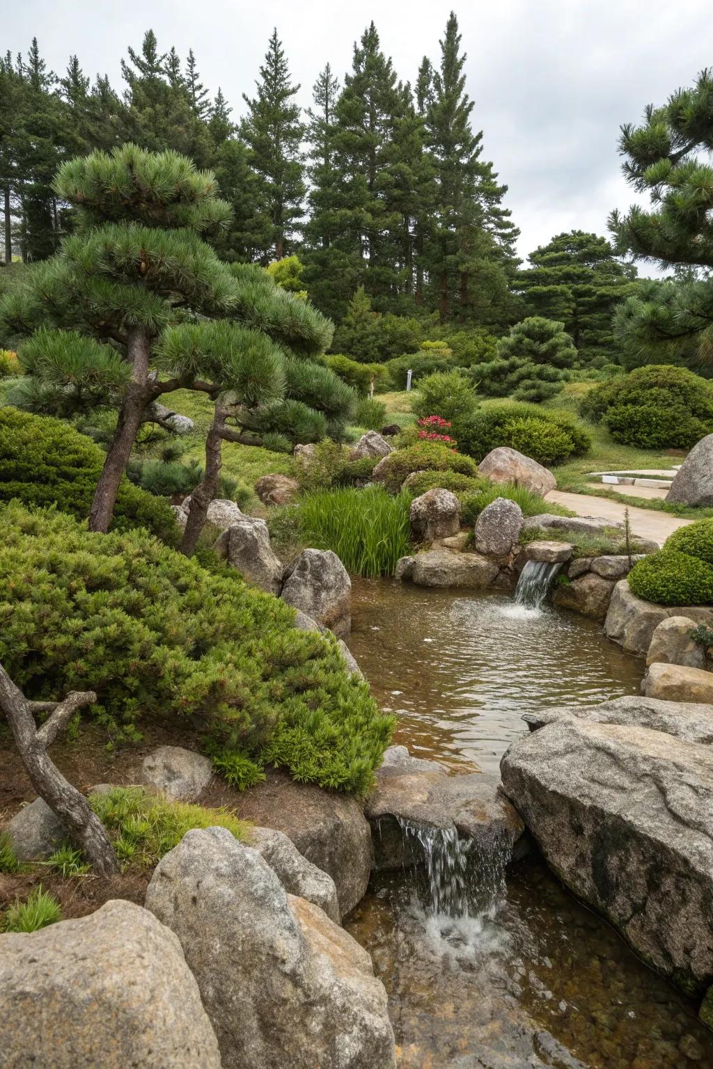 Bring alpine beauty to your garden with mugo pines.
