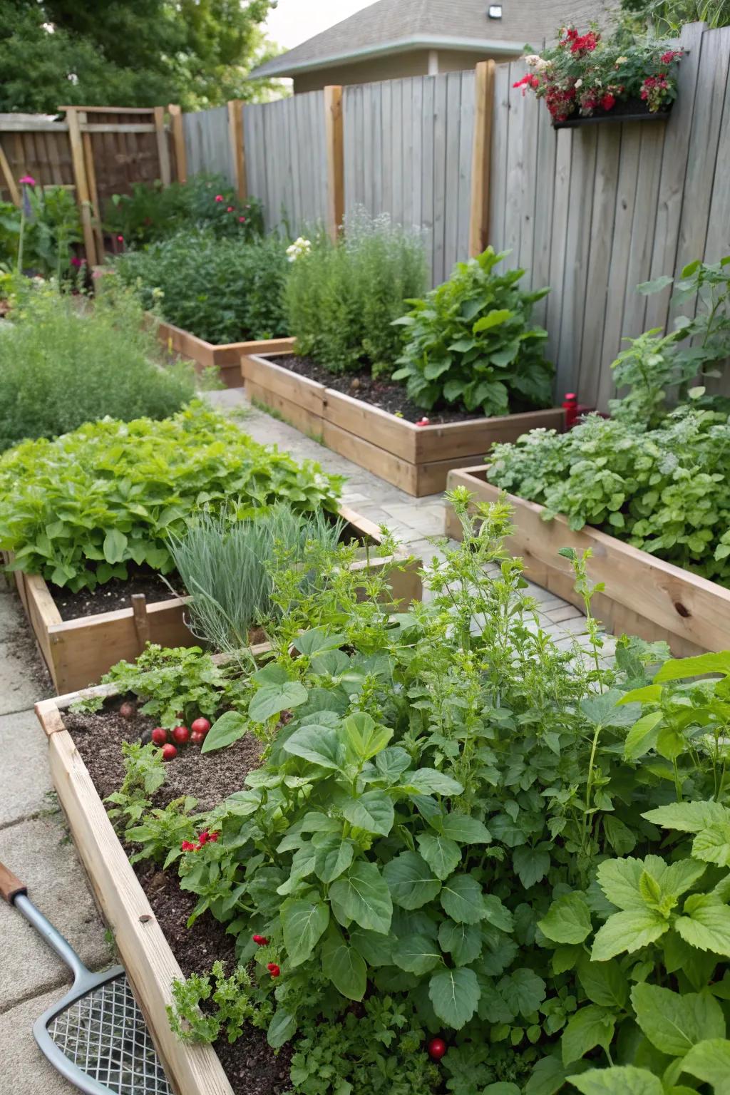 Edible landscaping provides beauty and fresh produce from your backyard.