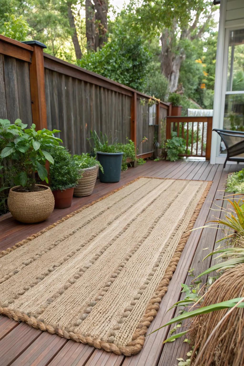 Support sustainability with an eco-friendly, recycled carpet.