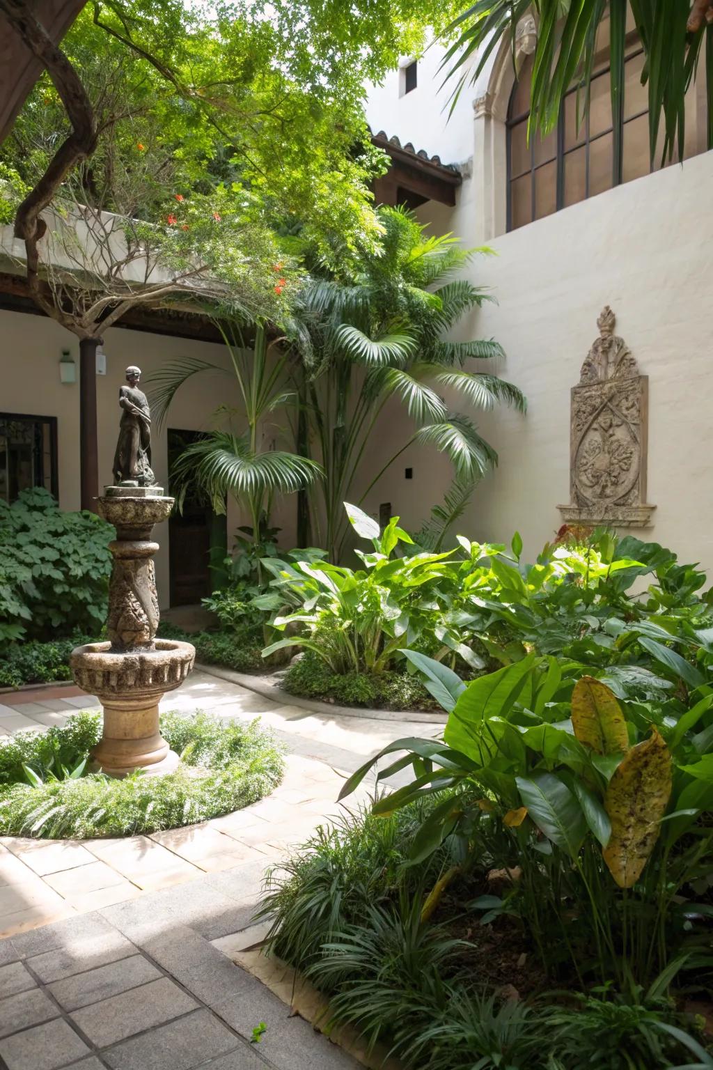 Sculptural elements add art and personality.