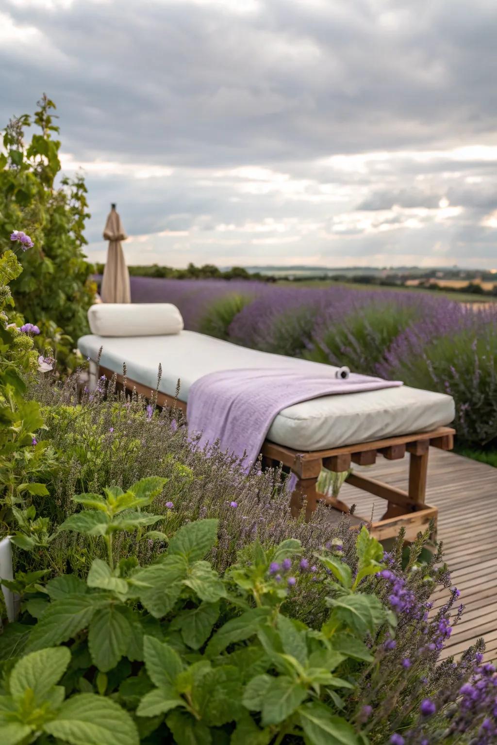 Natural scents enhance relaxation during your massage.