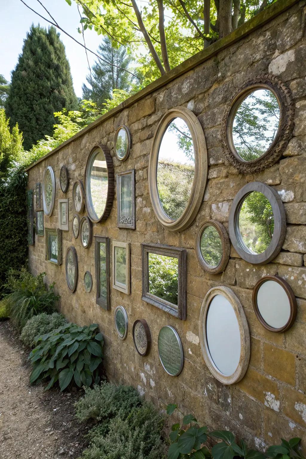 Mirror galleries add an artistic flair.