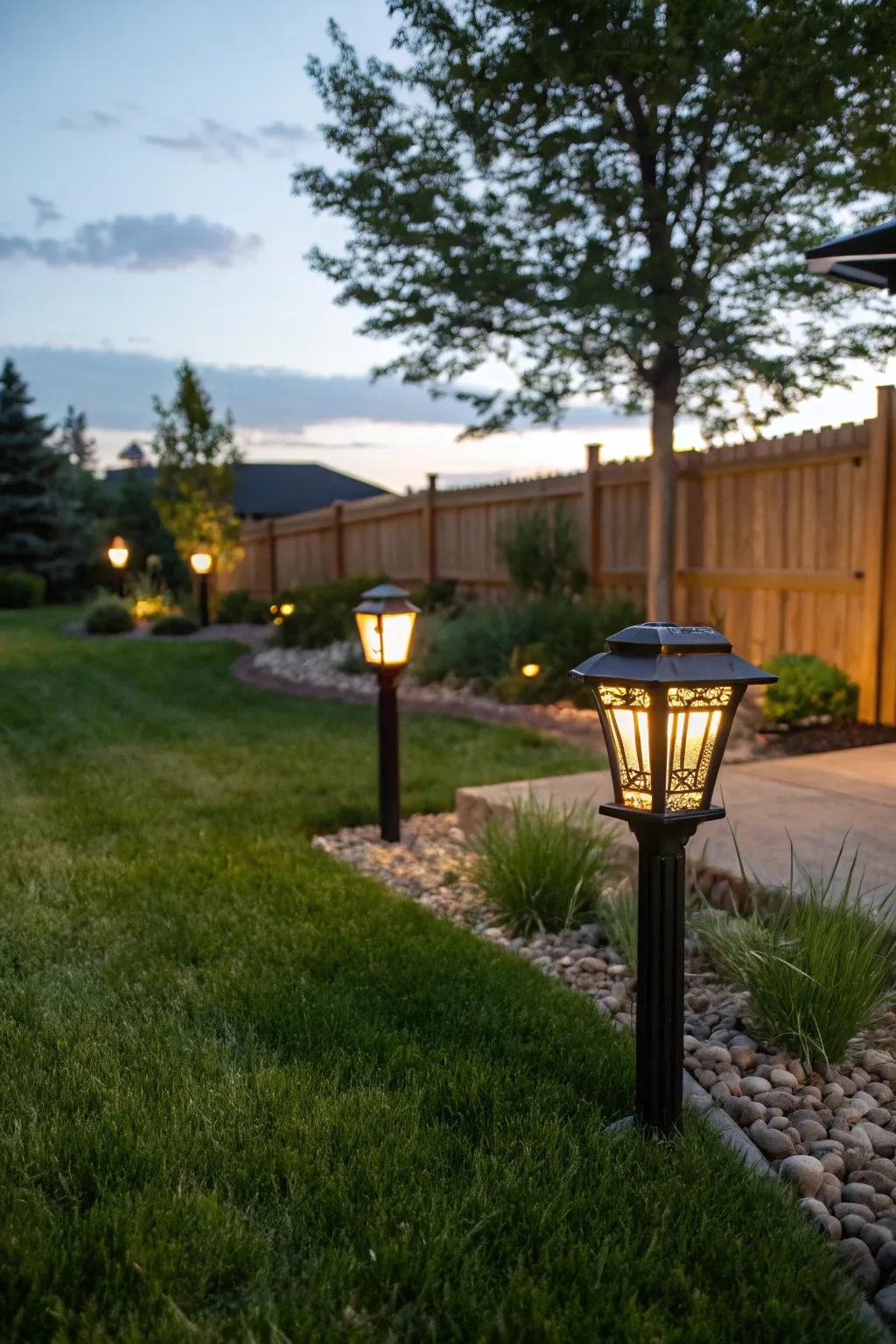 Dual fixtures provide versatile lighting solutions.