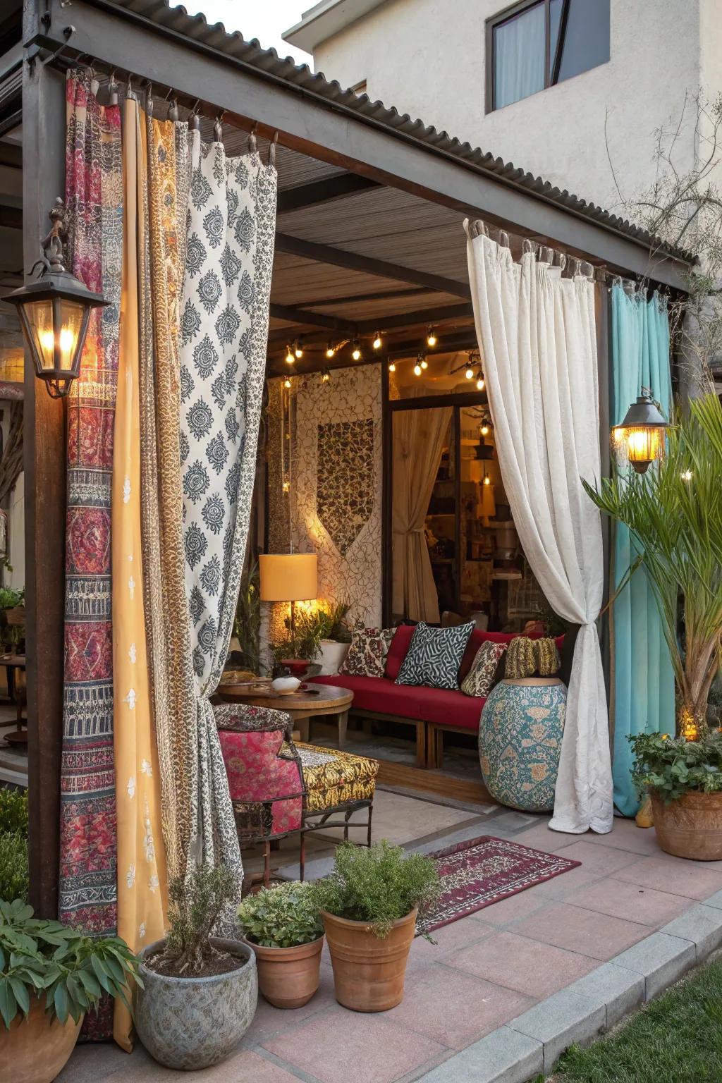 Mixing textures adds visual interest and depth to your patio design.