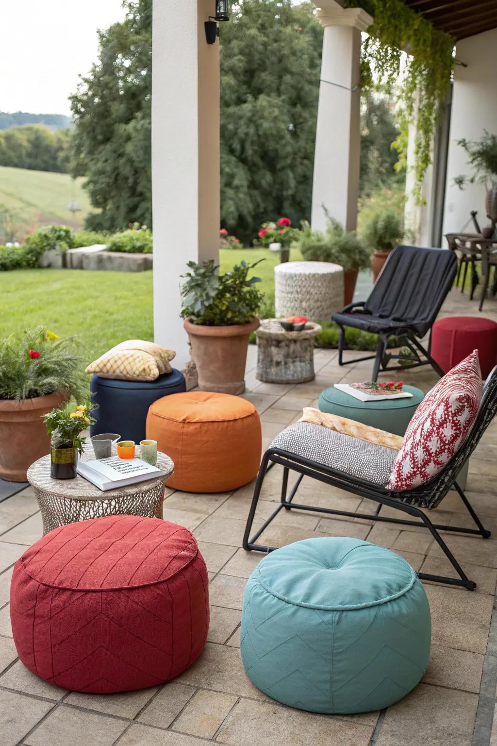 Flexible seating adapts to any occasion.