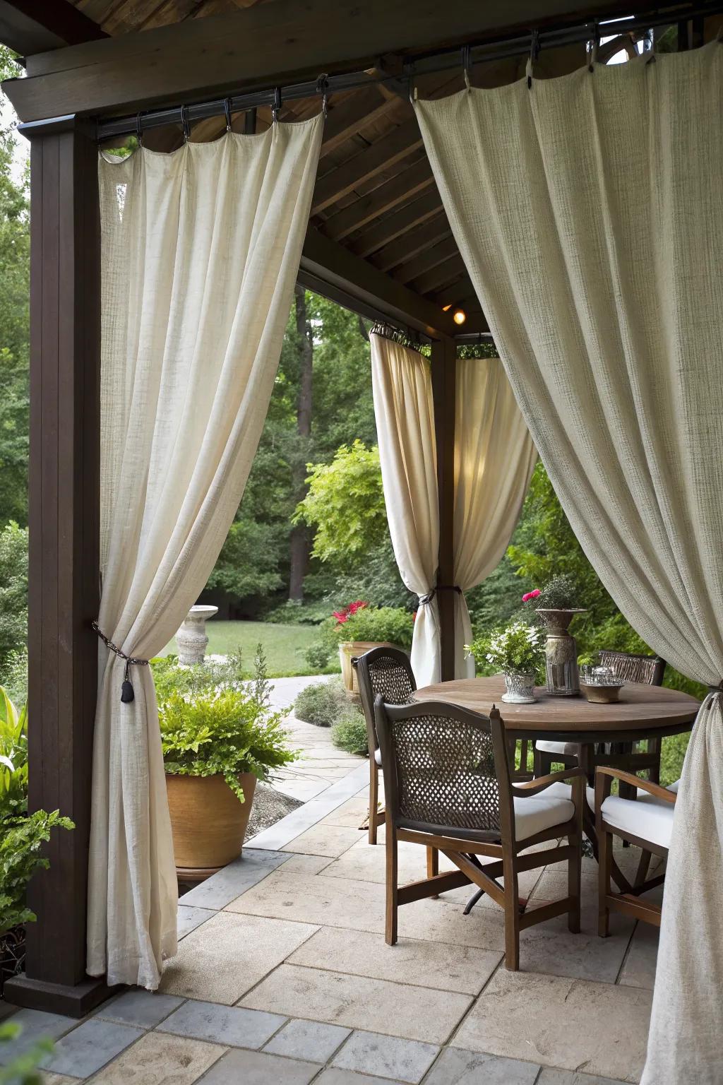 Curtains and drapes offer flexible side shade solutions.