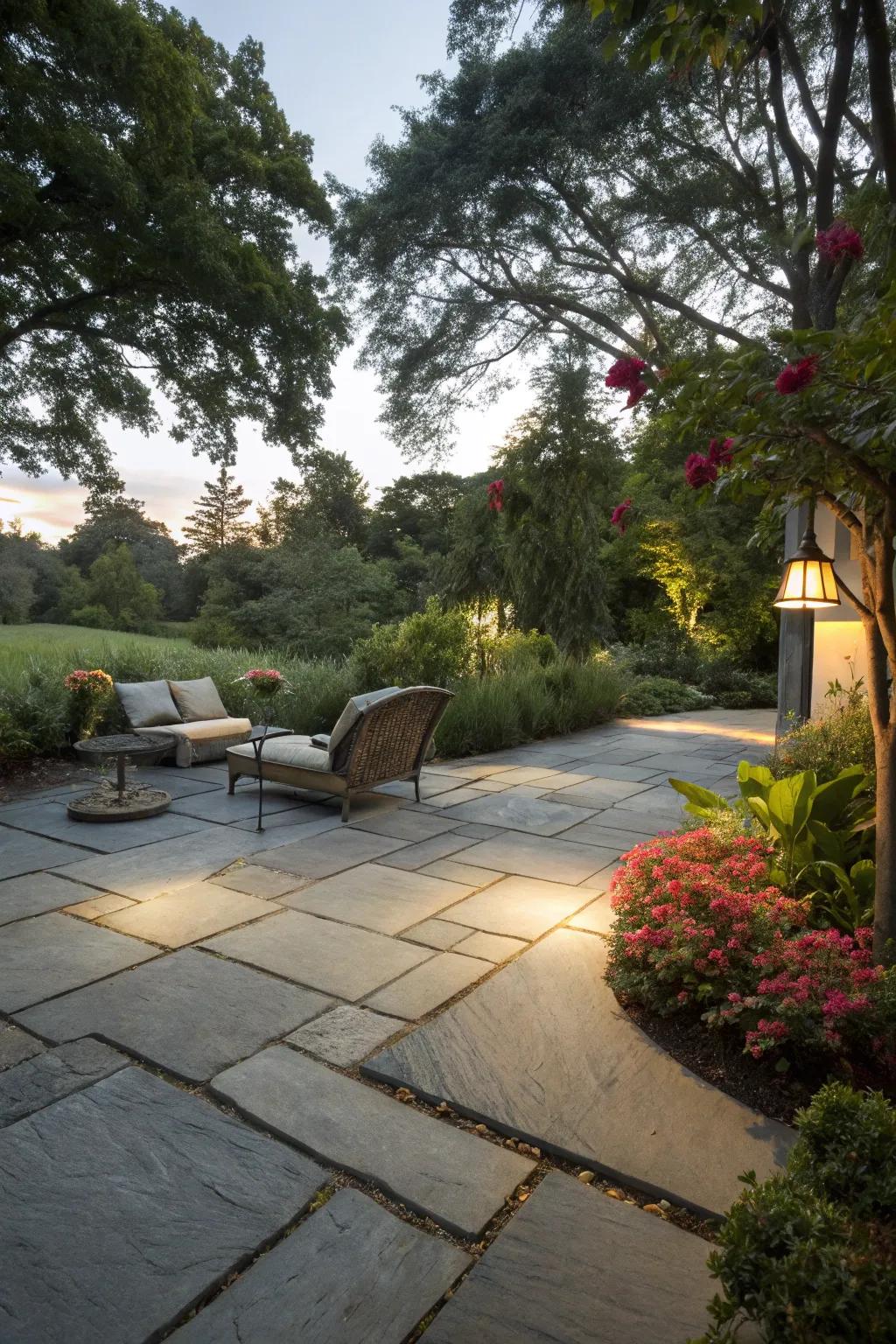 Natural stone slabs offer elegance and timeless appeal.