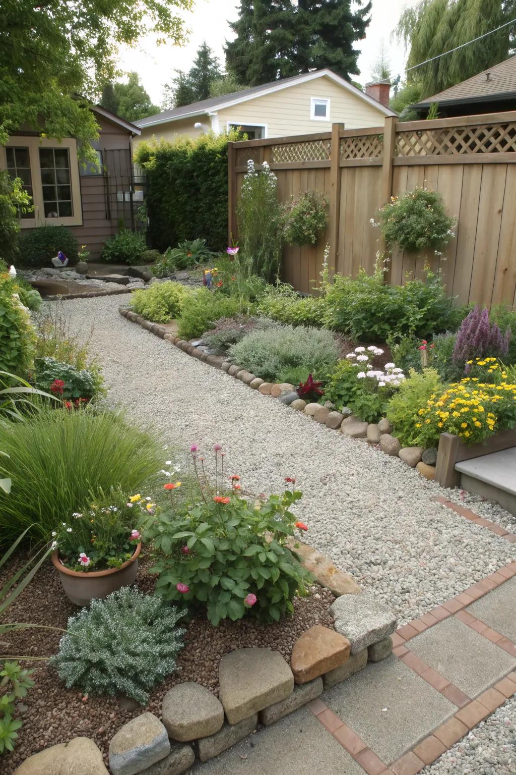Innovative planting areas bring nature closer to your patio.
